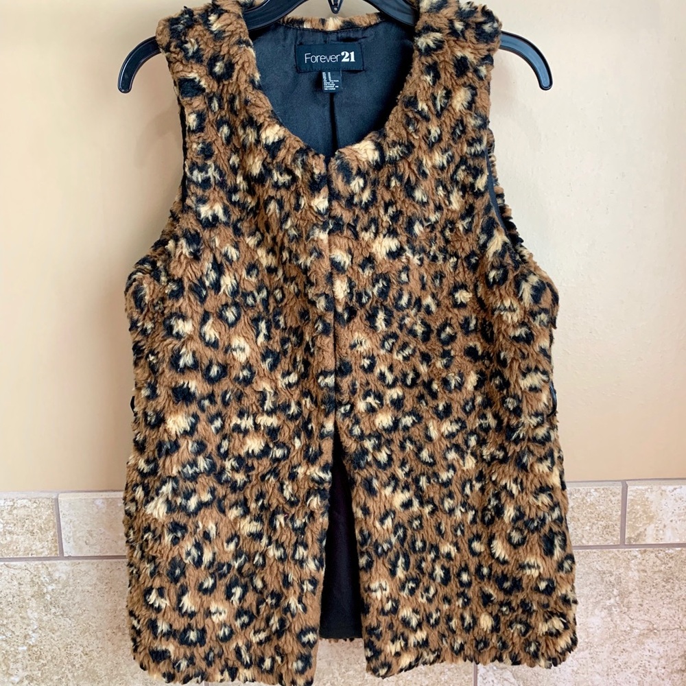 Cheetah Print Vest